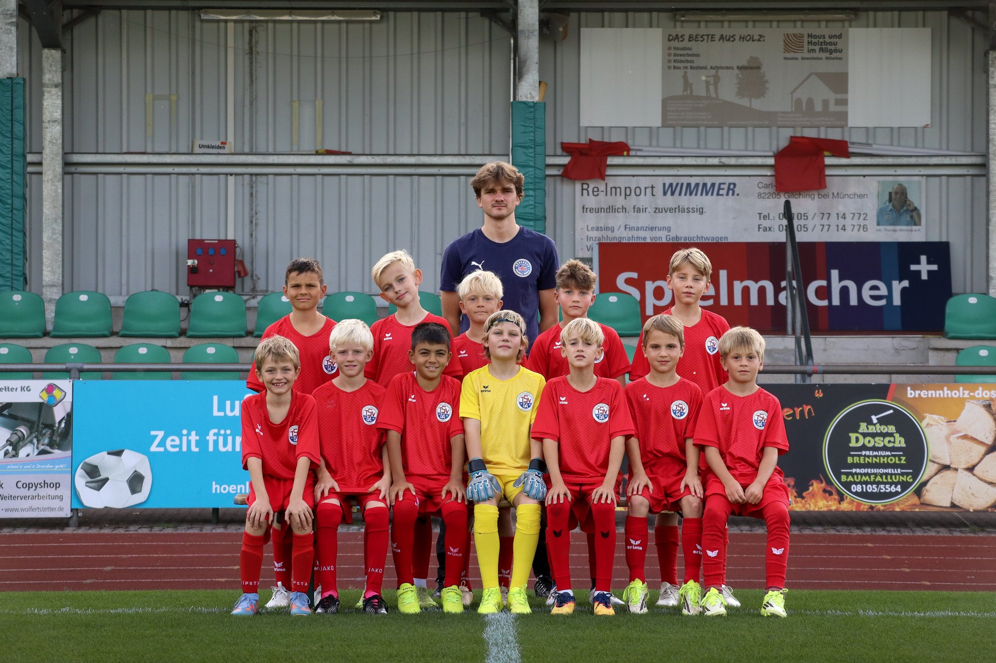 Mannschaftsfoto der U10 I des TSV Gilching-Argelsried, Saison 2026/27