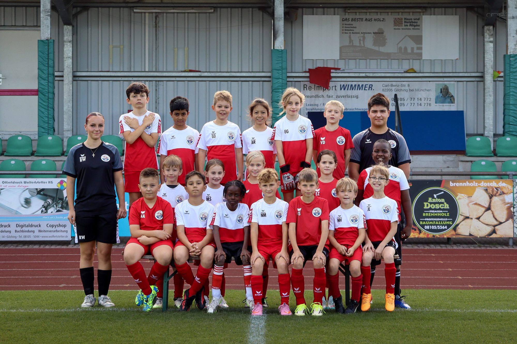 Mannschaftsfoto der U9 II des TSV Gilching-Argelsried, Saison 2026/27
